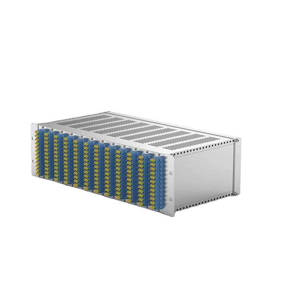 Fiber optic terminal box connected to